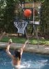 Commercial basketball game | 1.09 Stanless Steel Dual-Posts | With Anchors