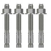 Slide Deck Anchor Flange Kit with Concrete Anchors Hardware
