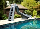 SR Smith Turbo Twister Pool Slide Right Curve Gray Granite