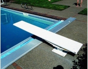 SR Smith Cantilever Jump Stand and Frontier III Board Complete - 6' Pebble with Clear Tread