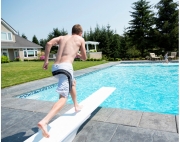 SR Smith Flyte-Deck II Stand and Fibre-Dive Board Complete - 6' Radiant White with White Tread