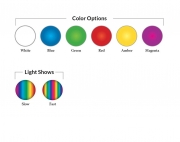 SR Smith Treo Micro Color RGB LED Underwater Pool Light, 2W 12V 80' Cord, 10 Light Bulk Pack, FLED-TM-C-PK10
